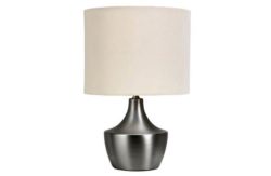 Collection Satin Nickel Touch Table Lamp - Natural